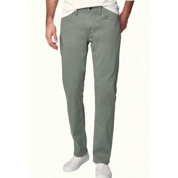 BLANK NYC Men’s Wooster Slim Fit Gray Olive Jean 33x30